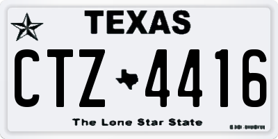 TX license plate CTZ4416