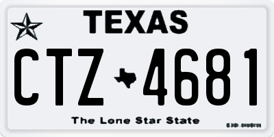 TX license plate CTZ4681