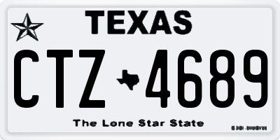 TX license plate CTZ4689