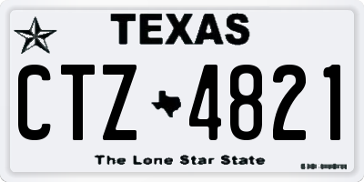 TX license plate CTZ4821