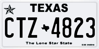 TX license plate CTZ4823