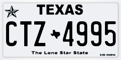 TX license plate CTZ4995