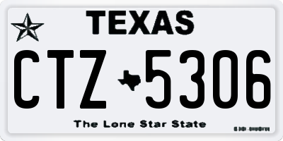TX license plate CTZ5306