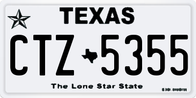 TX license plate CTZ5355