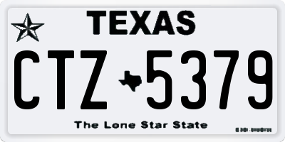 TX license plate CTZ5379