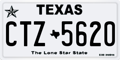 TX license plate CTZ5620