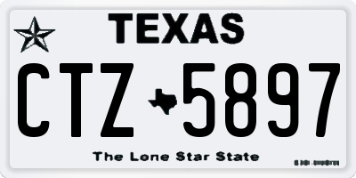 TX license plate CTZ5897