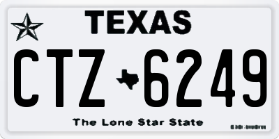 TX license plate CTZ6249