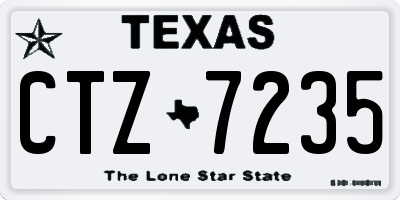 TX license plate CTZ7235