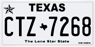 TX license plate CTZ7268