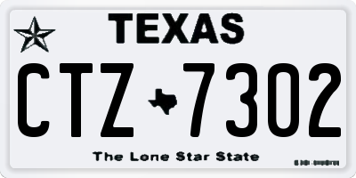 TX license plate CTZ7302