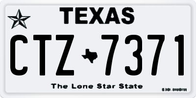 TX license plate CTZ7371