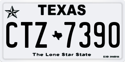 TX license plate CTZ7390