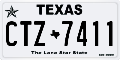 TX license plate CTZ7411