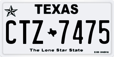 TX license plate CTZ7475
