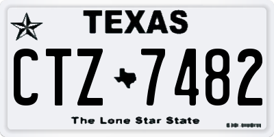 TX license plate CTZ7482