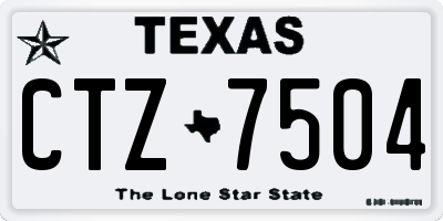 TX license plate CTZ7504