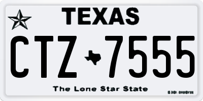TX license plate CTZ7555