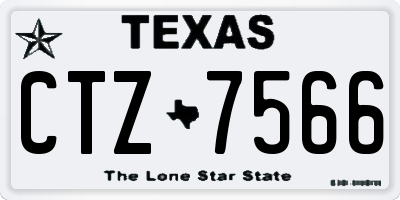 TX license plate CTZ7566