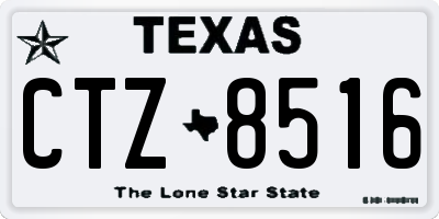 TX license plate CTZ8516