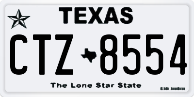 TX license plate CTZ8554