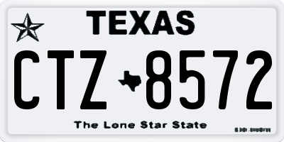 TX license plate CTZ8572