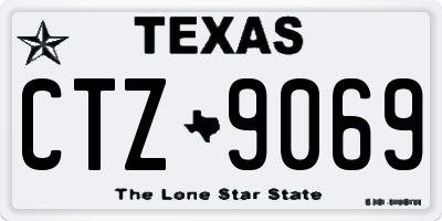TX license plate CTZ9069