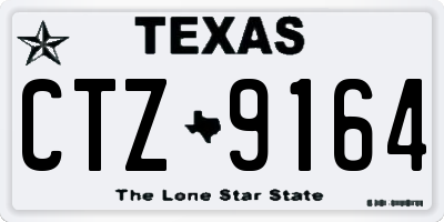 TX license plate CTZ9164