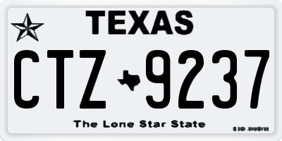 TX license plate CTZ9237