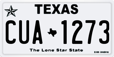 TX license plate CUA1273