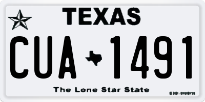 TX license plate CUA1491