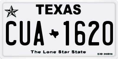TX license plate CUA1620