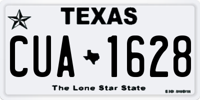 TX license plate CUA1628