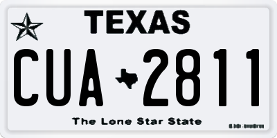 TX license plate CUA2811