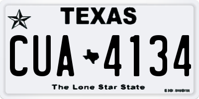 TX license plate CUA4134