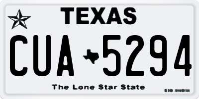 TX license plate CUA5294
