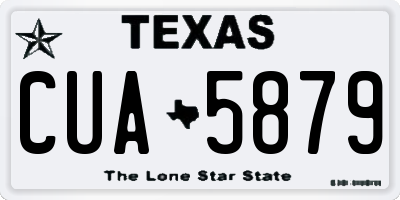 TX license plate CUA5879