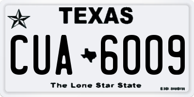 TX license plate CUA6009