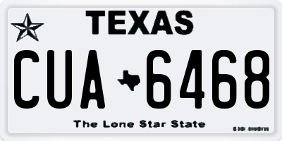 TX license plate CUA6468