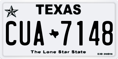 TX license plate CUA7148