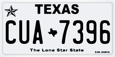 TX license plate CUA7396