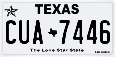 TX license plate CUA7446