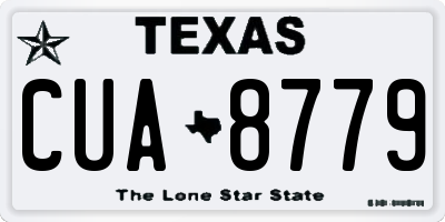 TX license plate CUA8779