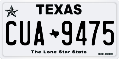 TX license plate CUA9475