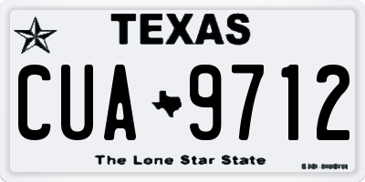 TX license plate CUA9712