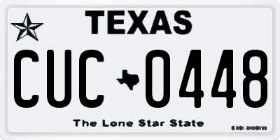 TX license plate CUC0448