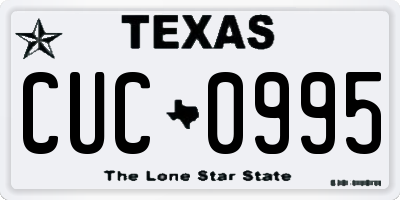 TX license plate CUC0995