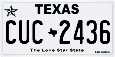 TX license plate CUC2436