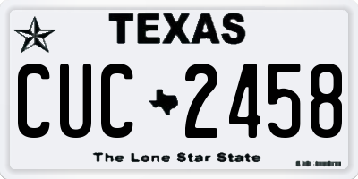 TX license plate CUC2458