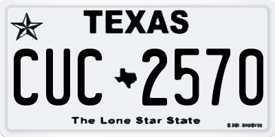 TX license plate CUC2570